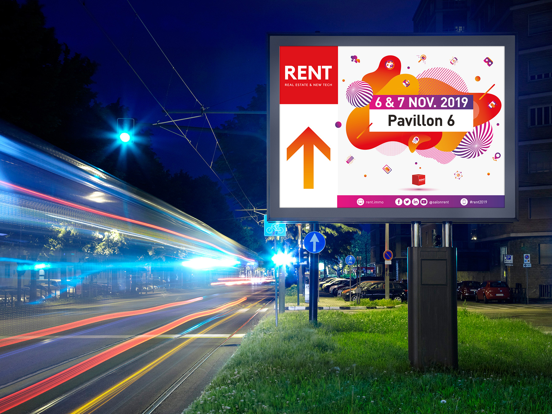 RENT Real Estate and New Tech Design Event Meunier Directeur artistique graphiste art director graphic designer