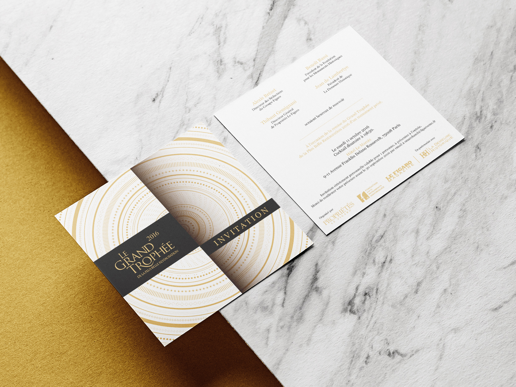 Le Grand Trophée de la Plus Belle Restauration 2017 brochure Meunier Directeur artistique graphiste art director graphic designer