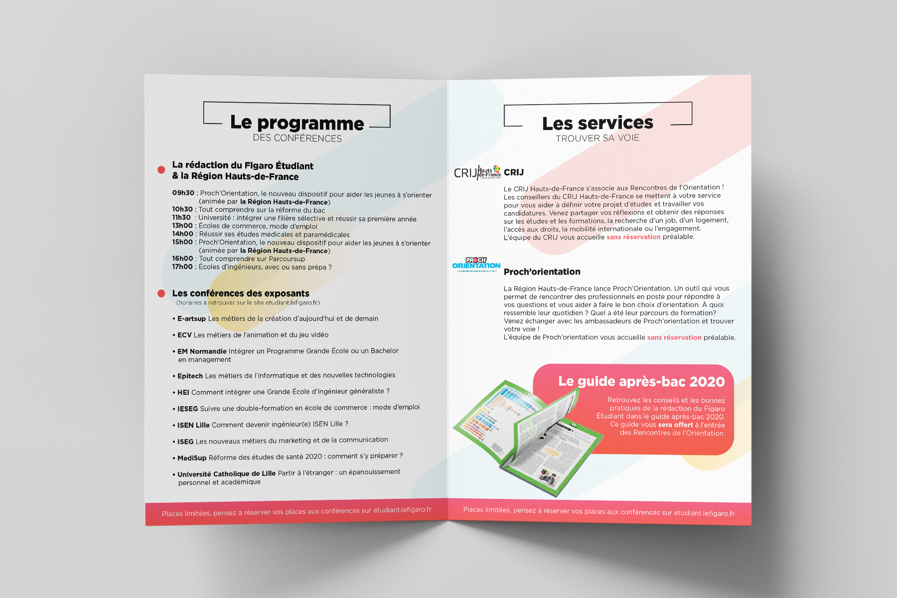 ROFE Les Rencontres de l'Orientation du FIgaro Étudiant Event Design Meunier Directeur artistique graphiste art director graphic designer